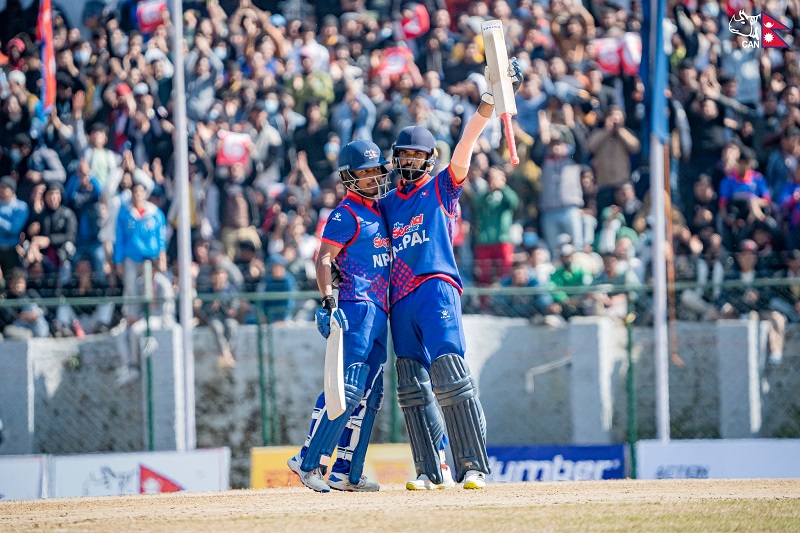 नेपालले क्यानडालाई ४ विकेटले हरायो, कीर्तिमानसहित तीन जना खेलाडीको अर्धशतक