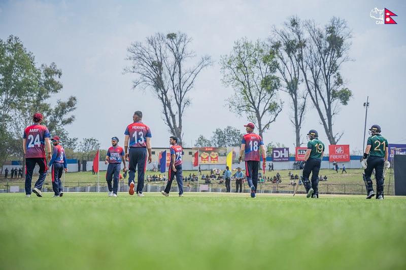 नेपाल ‘ए’ले पायो आयरल्याण्ड वुल्भ्सविरूद्ध जितका लागि २ सय २५ रनको लक्ष्य