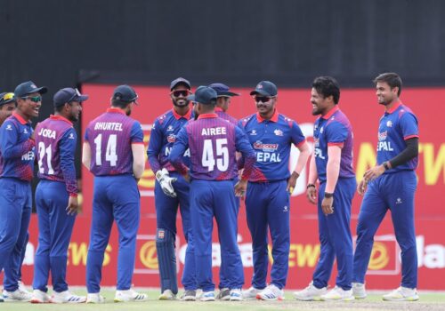 हङकङलाई ८ विकेटले हराउँदै नेपाल एसीसी प्रिमियर कपको सेमिफाइनलमा