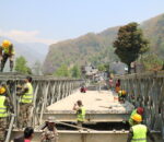 उत्तरी धादिङ जोड्ने किन्ताङफेदीमा ट्रयाक खोलिएको झन्डै चार दशकपछि पुल निर्माण