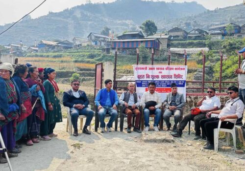 उत्तरी धादिङको शेर्तुङमा स्वास्थ्य शिविर, तीन सय जनाले गराए स्वास्थ्य परिक्षण