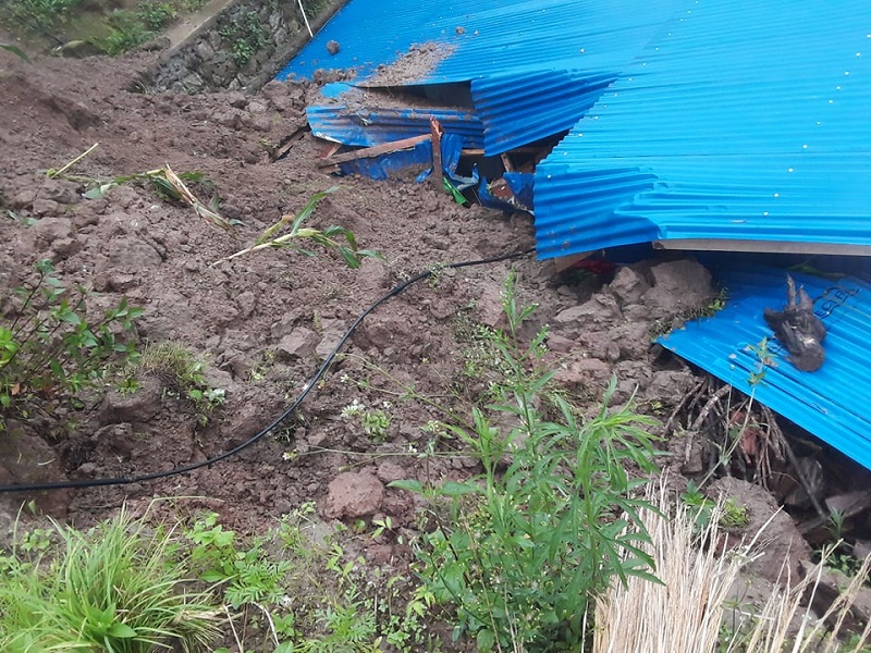 गुल्मीमा पहिरोले घर पुरिँदा एकै परिवारका ५ जनाको मृत्यु