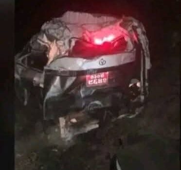 सिन्धुलीमा ईभी गाडी दुर्घटना हुँदा ६ जना घाइते